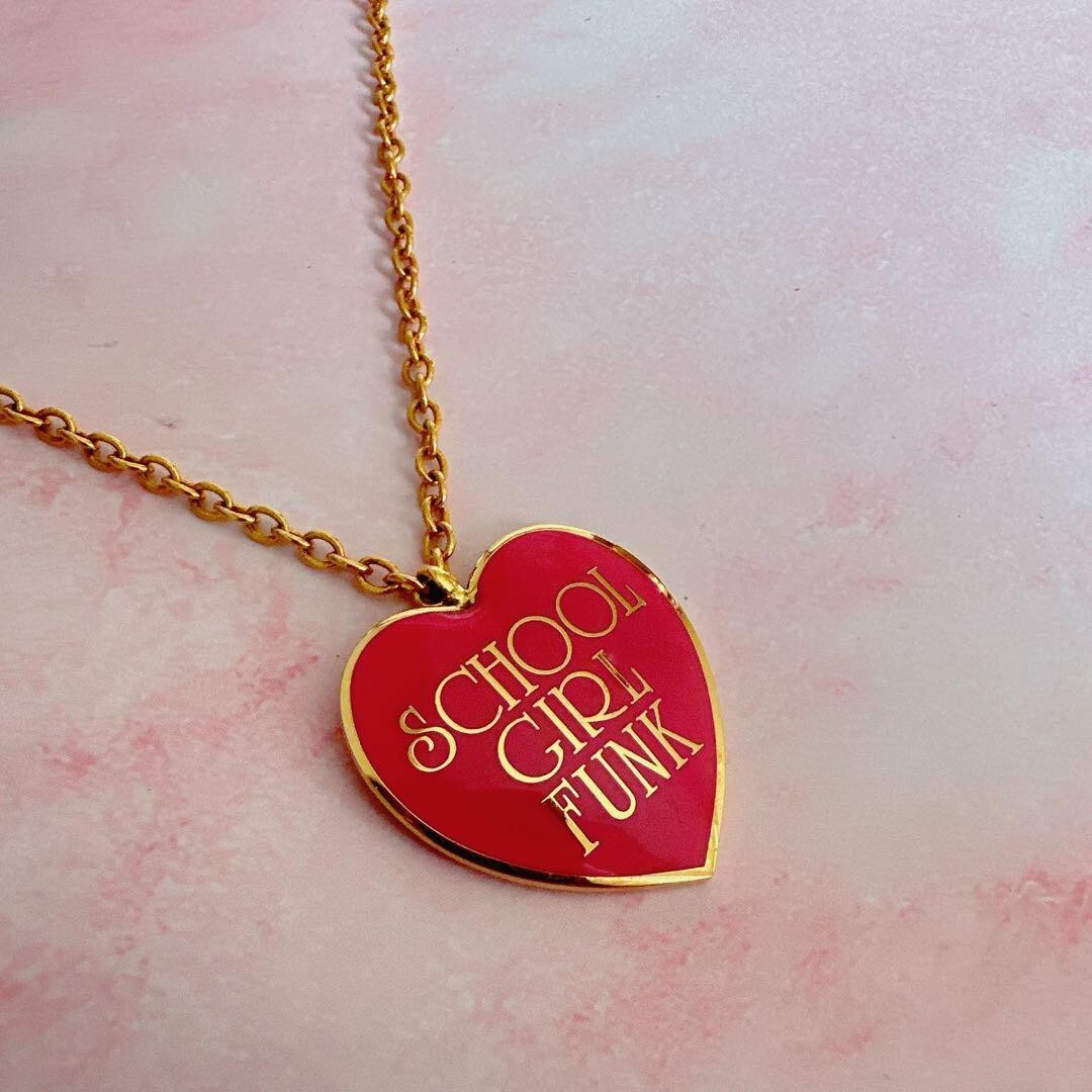 Hysteric Glamour Heart Shaped Pendant ” School Girl Funk “JAPAN USED Vintage