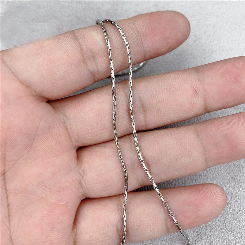 0.8/1/1.3mm Man Woman Stainless Steel Fancy Chains Necklaces Never Fade