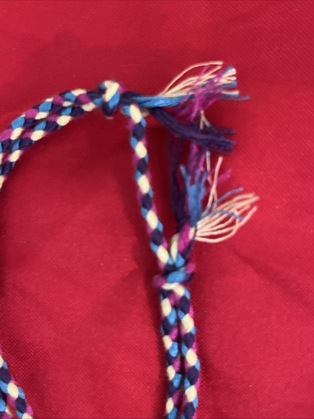 NEW BOHO BRAID THREAD FRIENDSHIP BRACELET ADJUSTABLE BLUE LIME PURPLE PLUM NIP