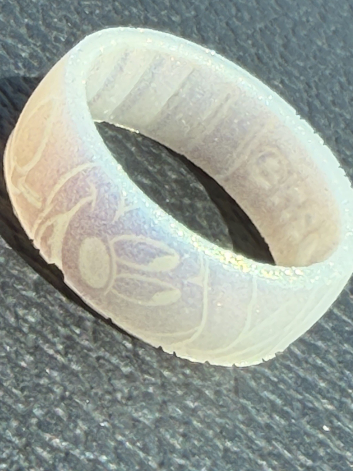 Enso Rings Disney Collection Mickey Iridescent Classic Silicone Ring Sz 6