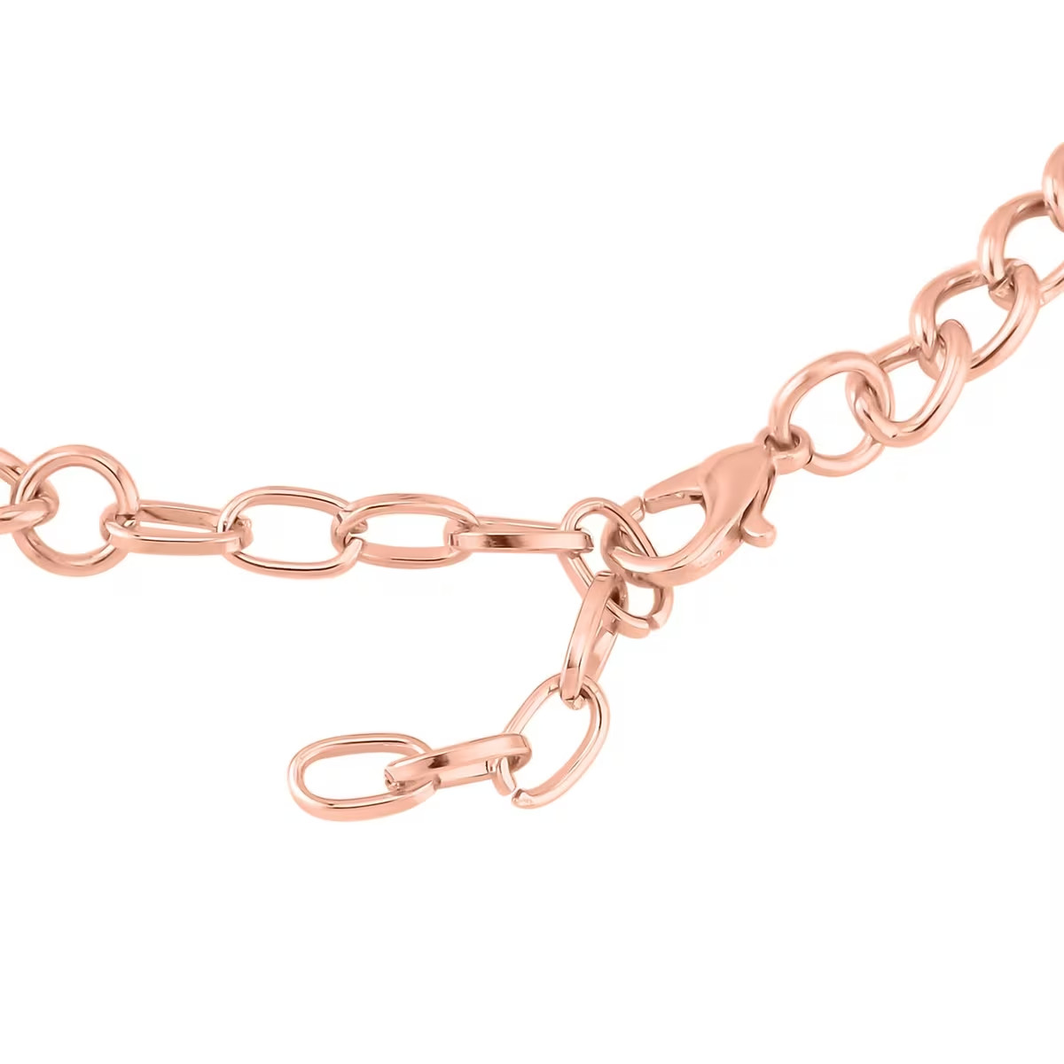 Pink Austrian Crystal Earrings and Princess Necklace 16-20 In. Rosetone #JN-1199