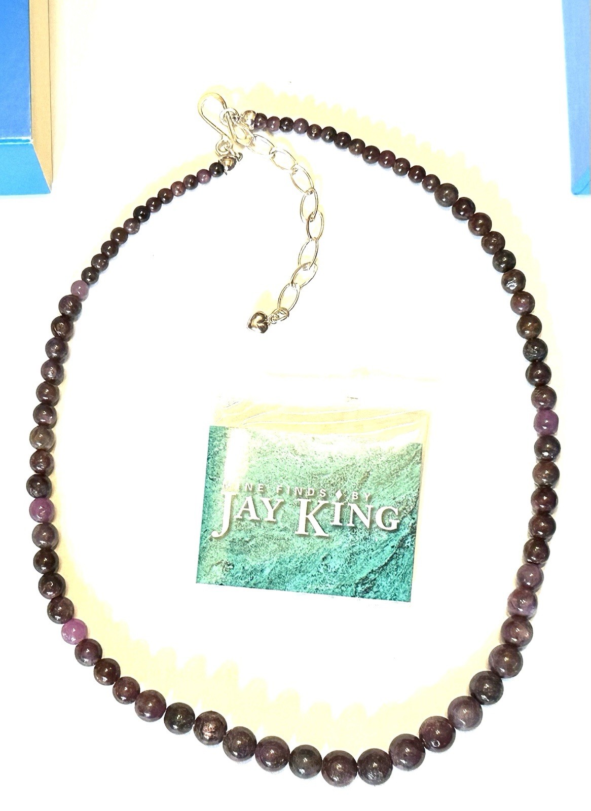 Jay King DTR Jasper Sterling Silver 925 Necklace 18” -21” Unworn In Box