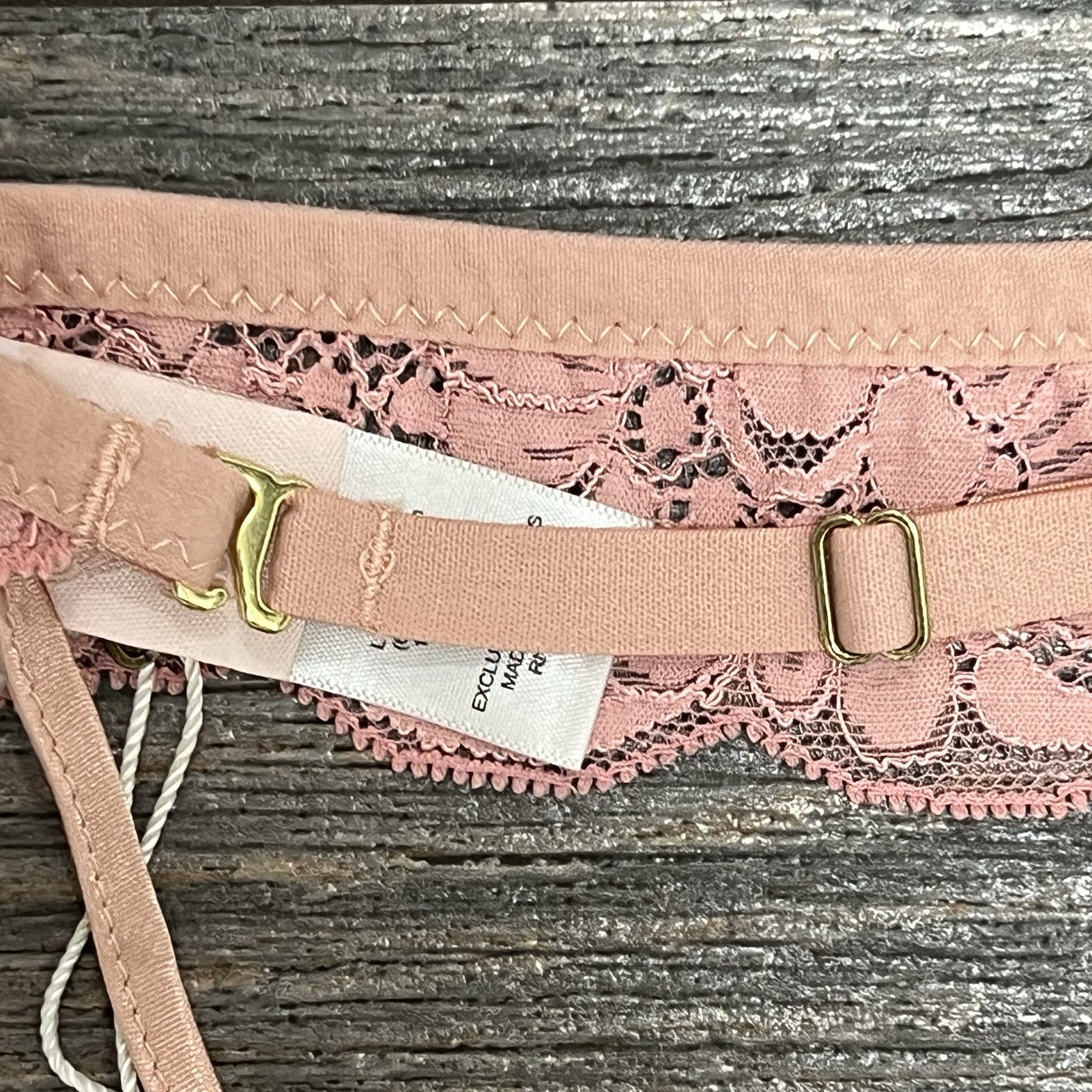 NWT Free people HAH All Choked Up Choker Lace Garter Necklace S M XL Copper Rose