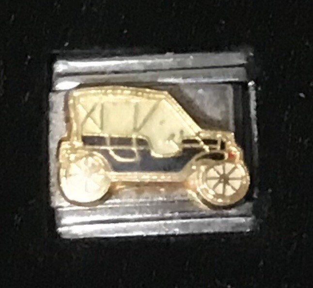 Vintage Jeep Vehicle Transportation Wholesale Italian Charm Enamel Link 9MM K15