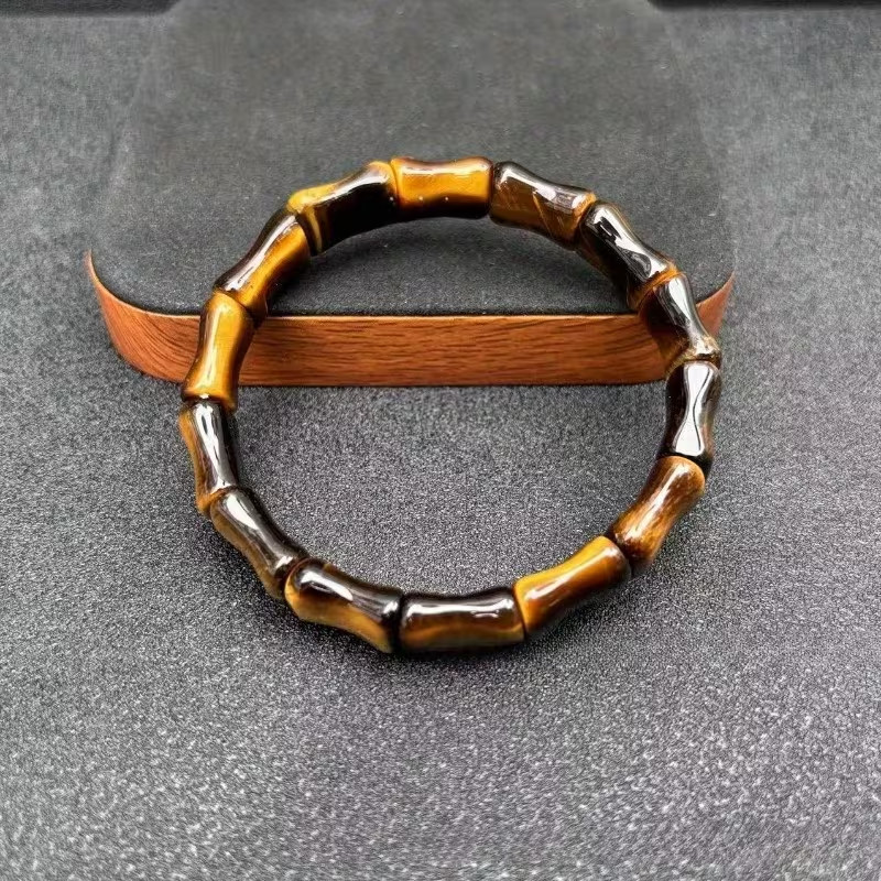 Tiger Eye Stretch Bracelet Natural Crystal Gemstone Beads Father’s Day Gifts