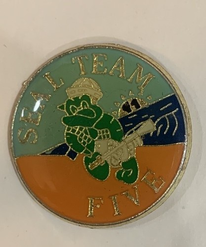 US Navy SEAL Team Frog 5 Five Hat or Lapel Pin