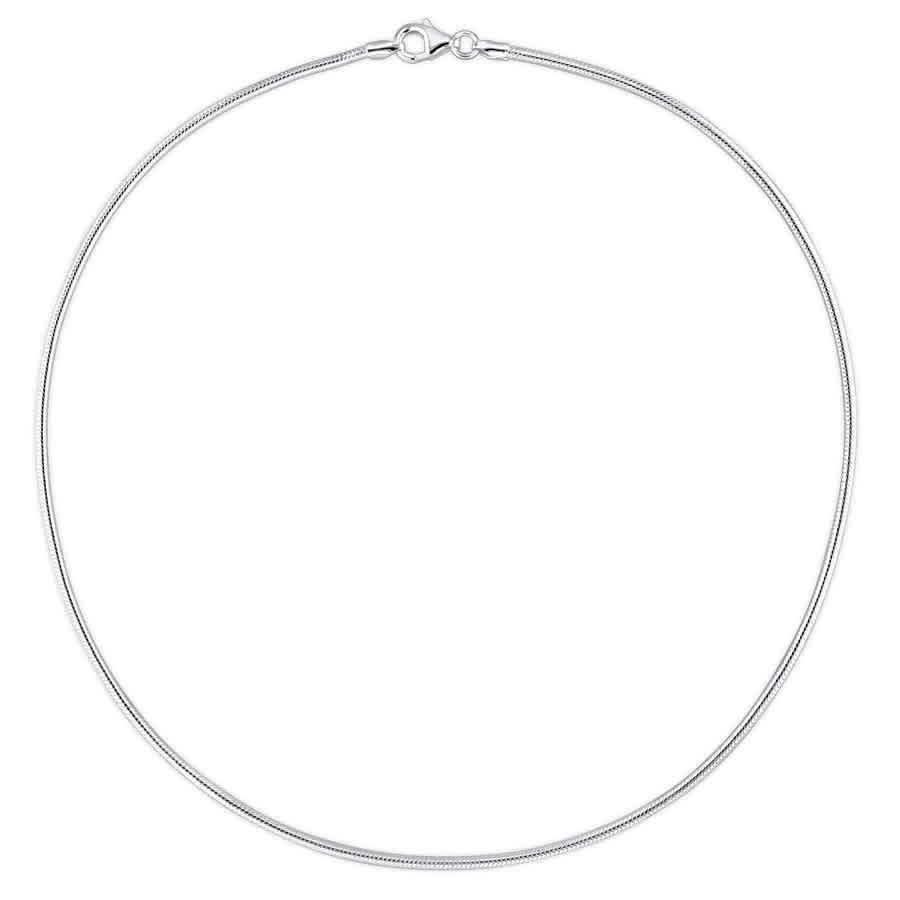 AMOUR 1.9mm Snake Chain Necklace In Sterling Silver, 16 In