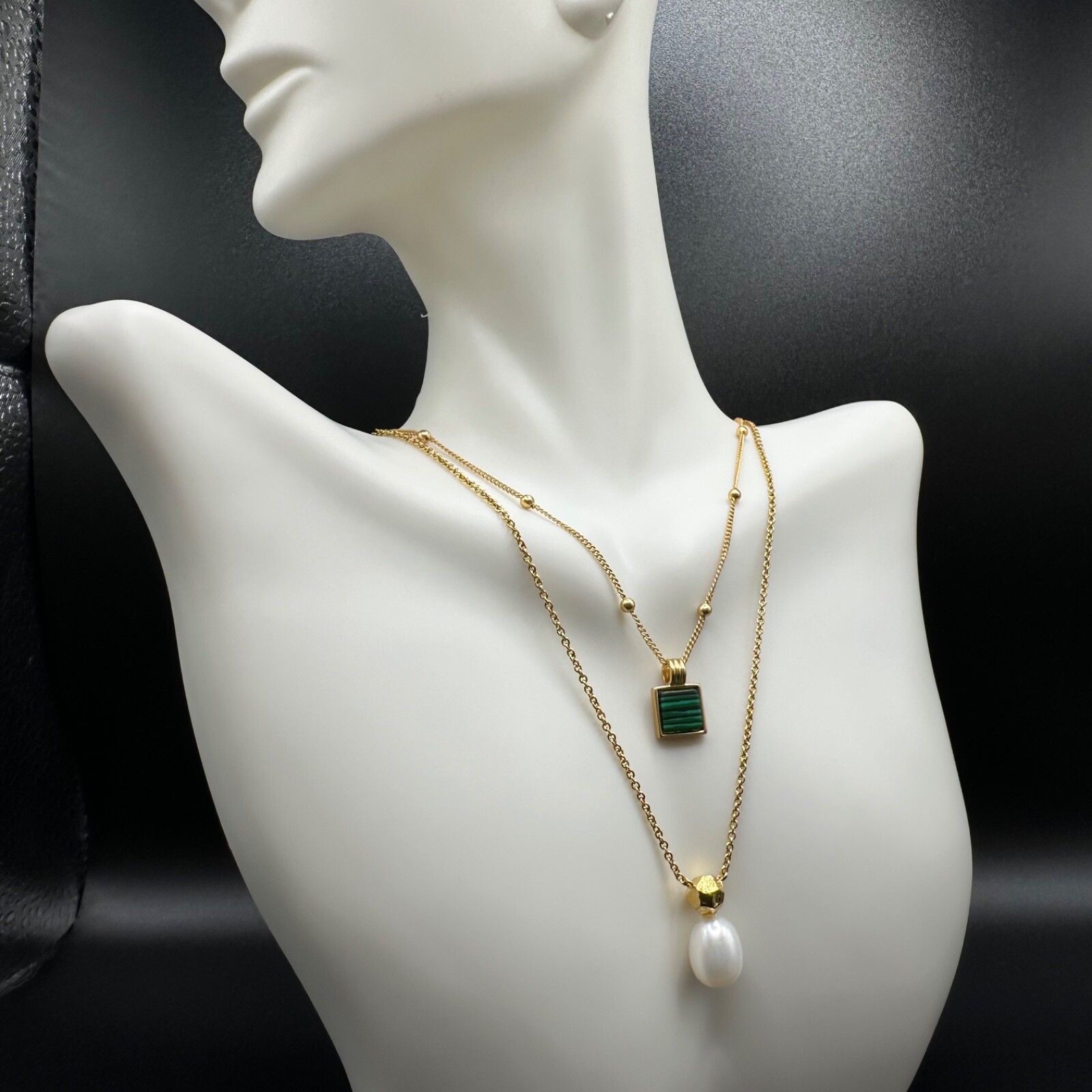 Baroque Charm Pearl Gold-tone Necklace | Giftable, New | Saint Agnes Accesories