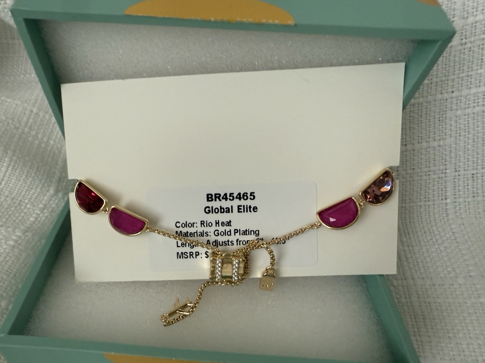 BP 2026 Jewel Candy Bracelet “Global Elite” In Rio Heat On Yellow Gold