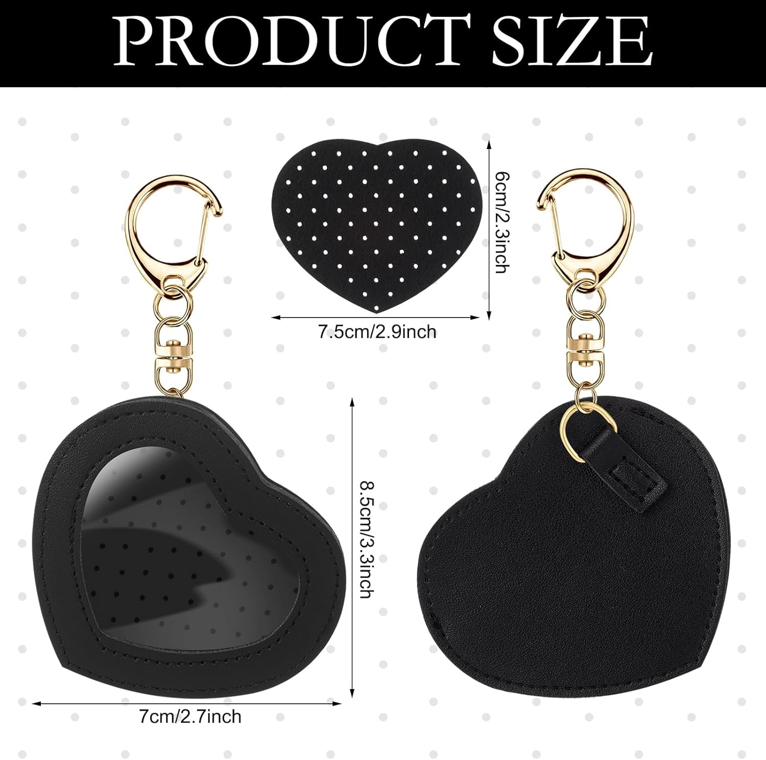 2 Pcs Shaped Pin Display Keychain Portable Enamel Pin Trading Holder Dustproof B