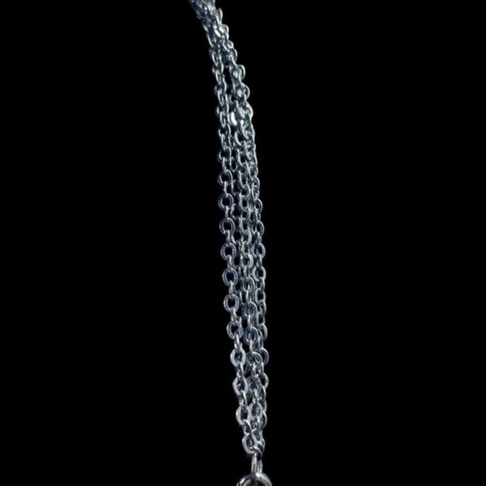 Amrita Singh Gunmetal Crystal Statement Necklace Gala Glam Holiday Jewelry