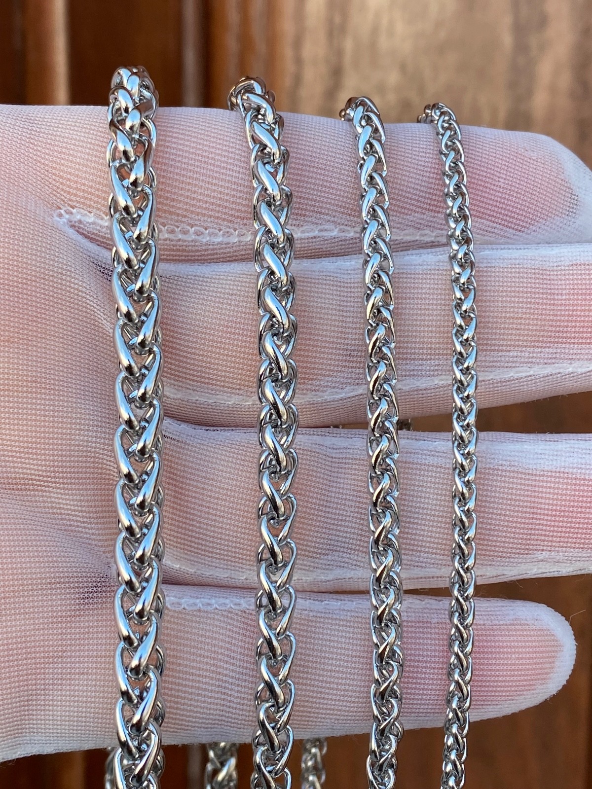 Stainless Steel Wheat Chain Necklace
