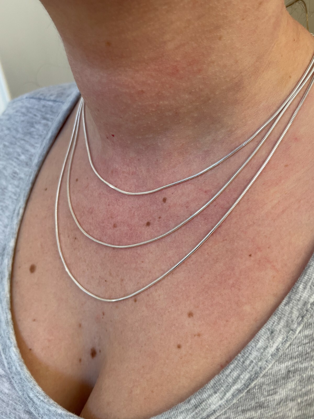 Solid 925 Sterling Silver 1.5mm Snake Chain Diamond Cut Ladies Necklace 14-30″