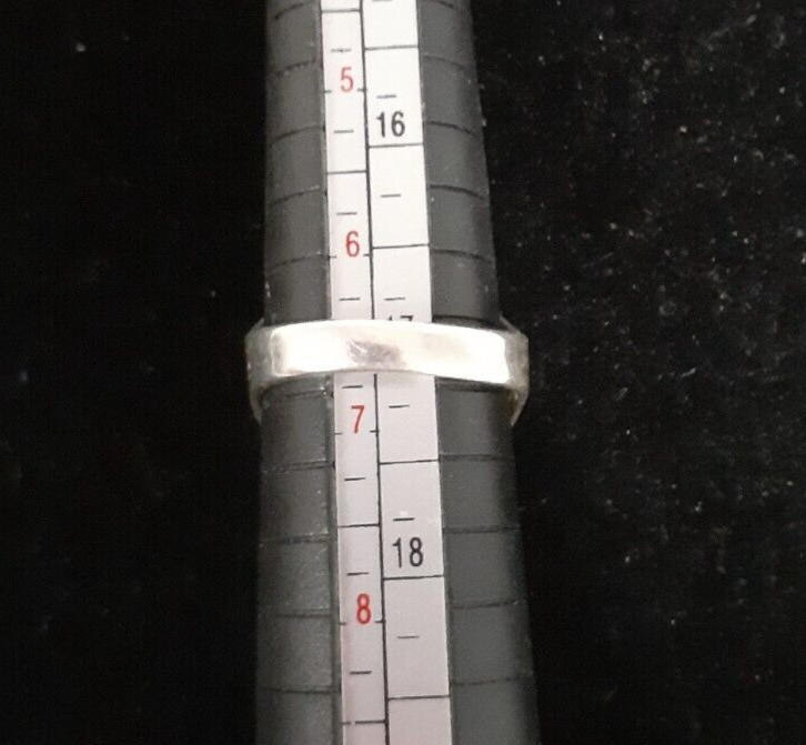 Silver Ring W/ Crysocolla Phoenix Stone Size 6.5 Unmarked Tested