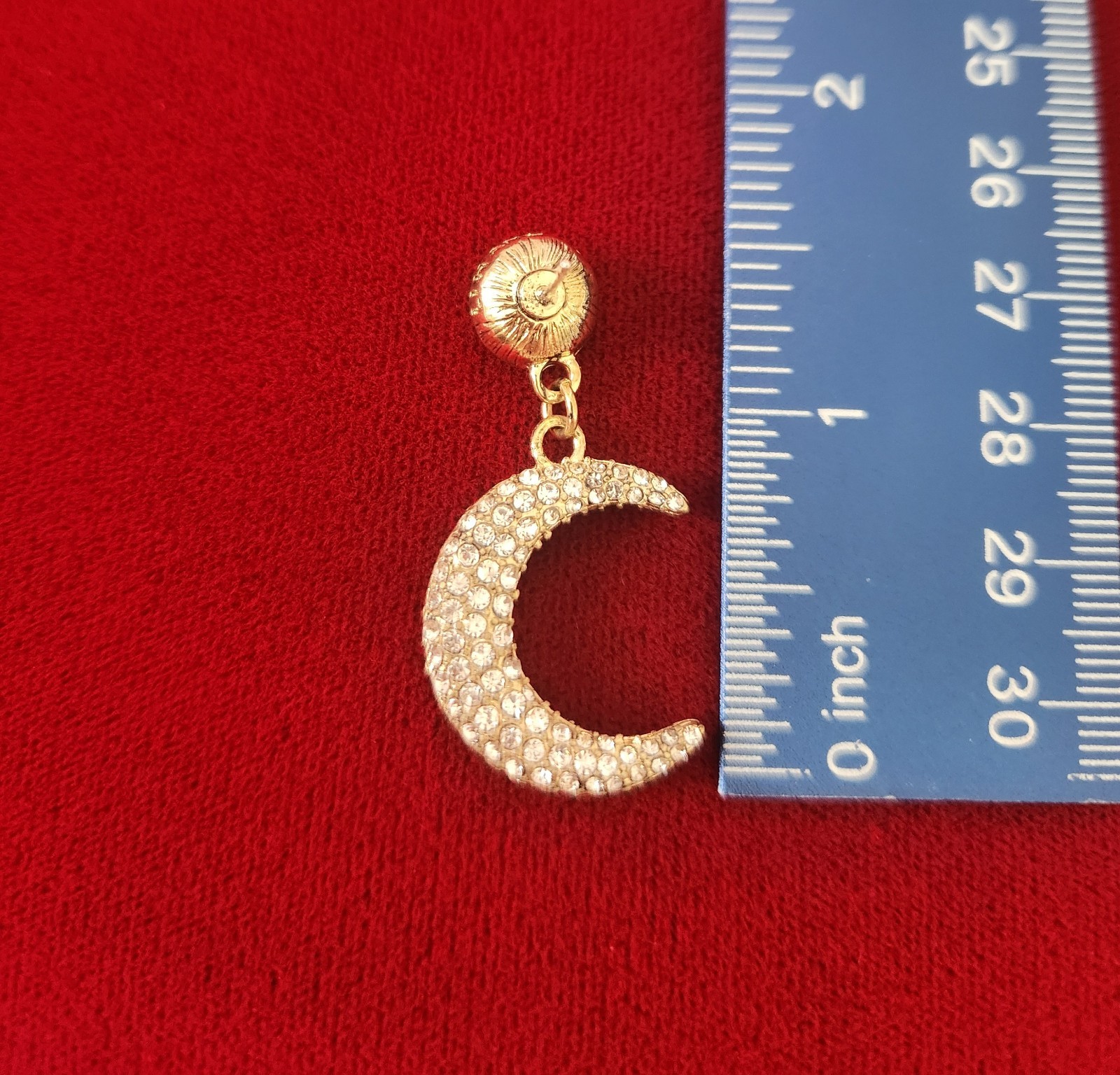 Heidi Daus Inspired Moon And Stars Earrings