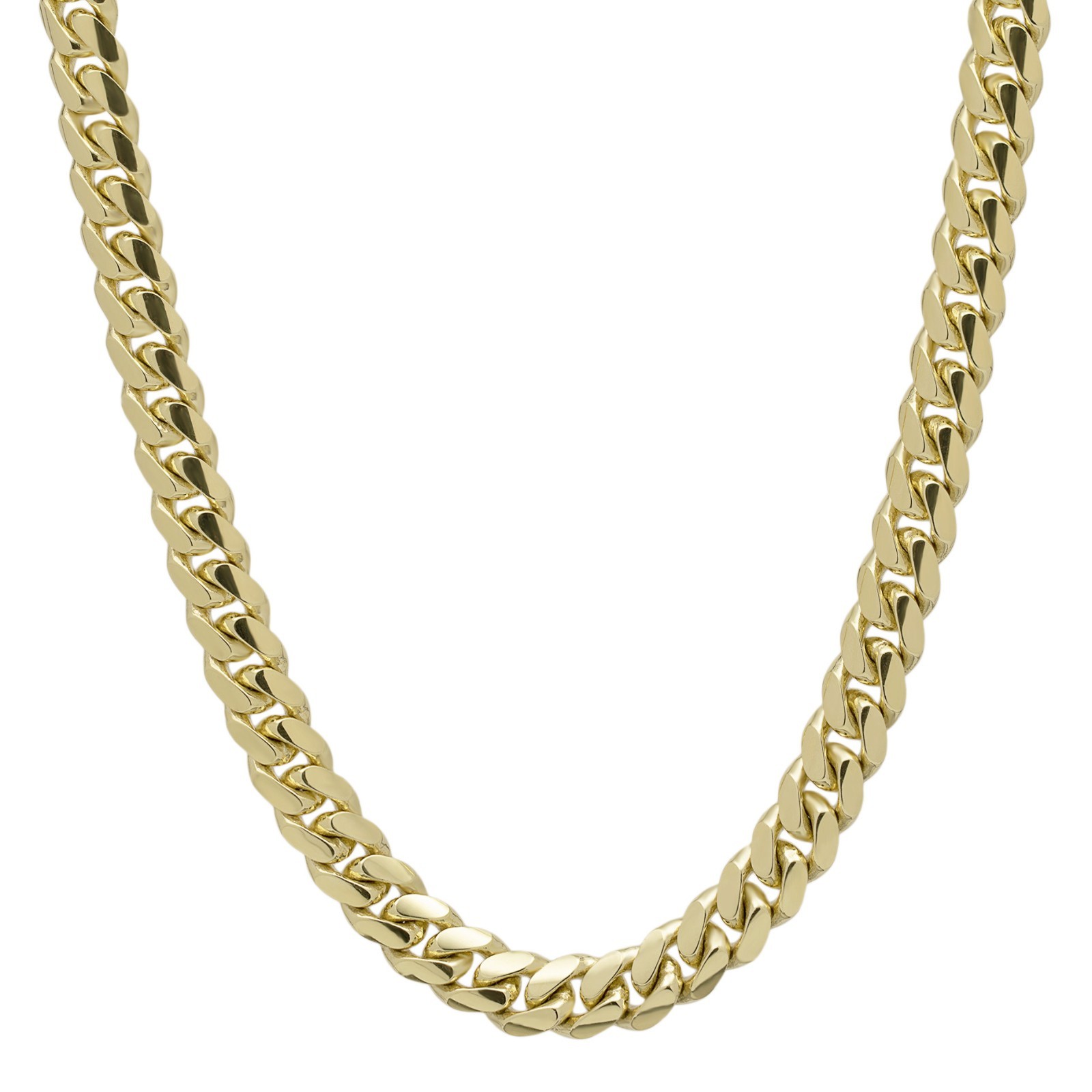 7mm Miami Cuban Chain 14K Yellow Gold 24″ 82.80 Grams As Seen As