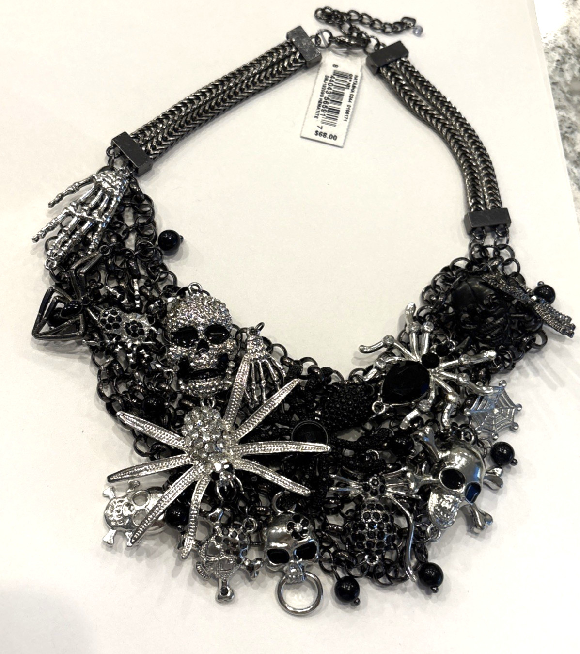Natasha Accessories Spider Statement Necklace NWT MSRP $68