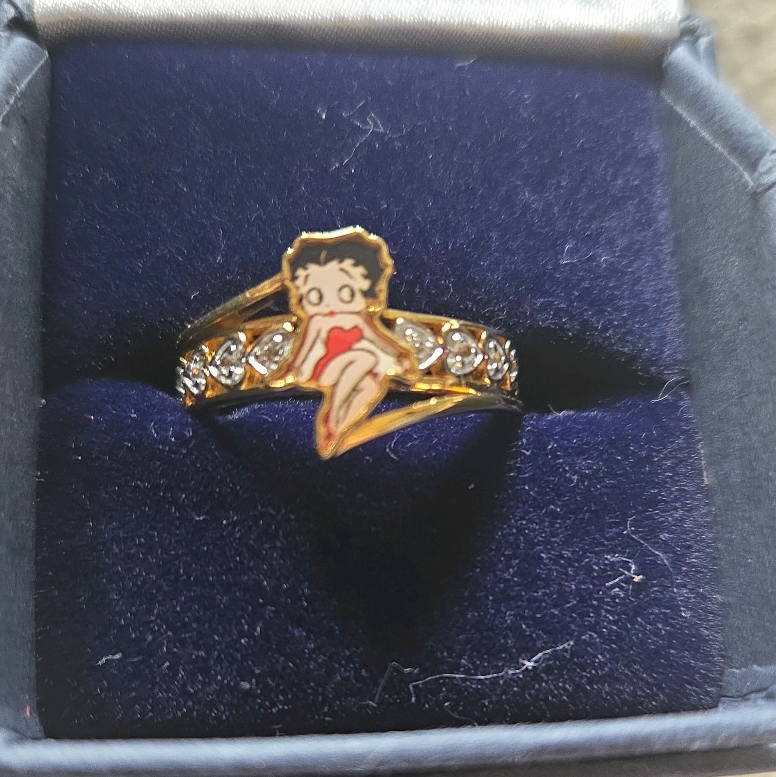 Betty Boop Queen of Class Ring Bradford Exchange Size 8 New In Box