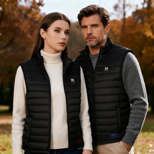 MRAWARM Heated Vest, Lightweight Electric Heated Vest for Men X-Large Black-us