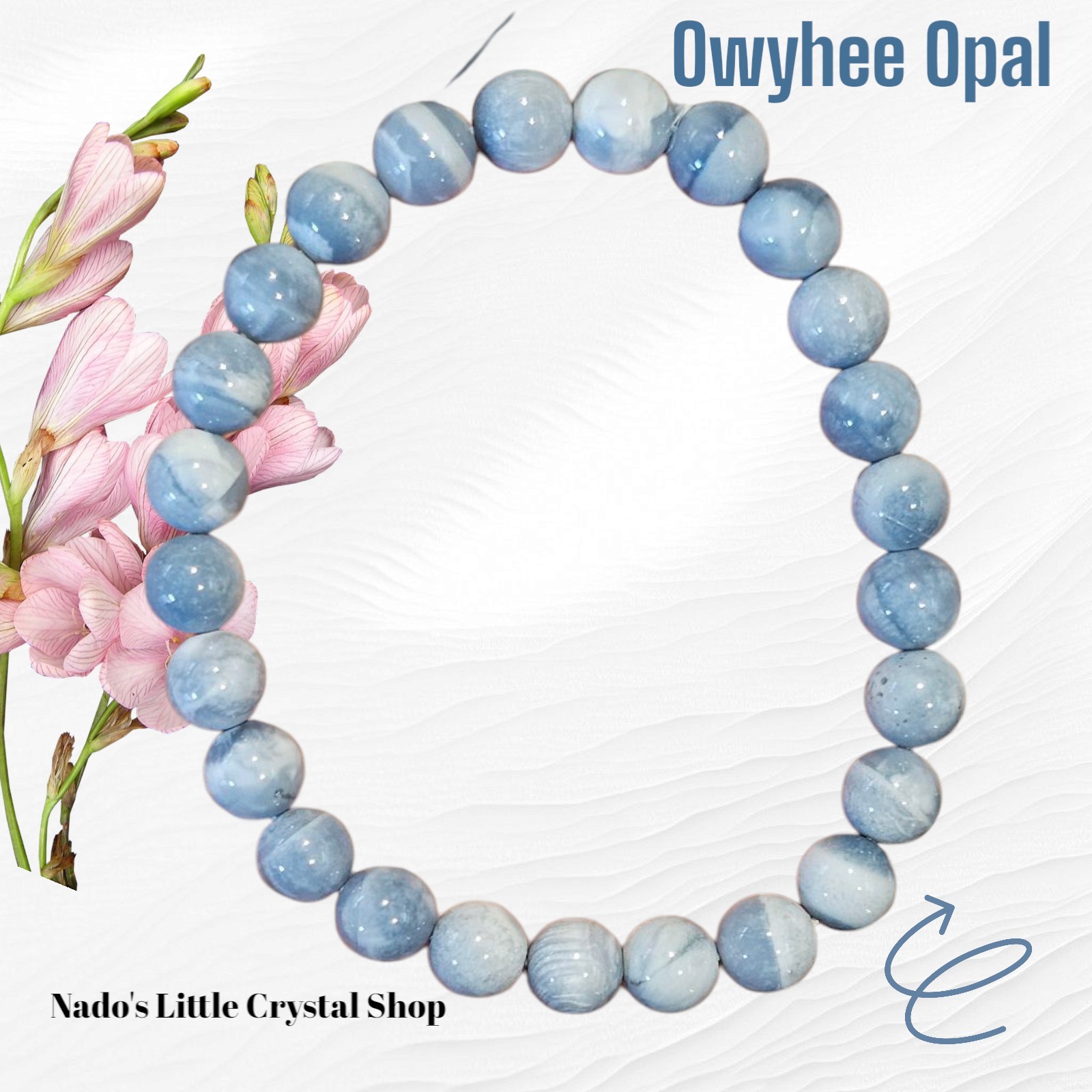 Owyhee Opal From The United States 7.8mm Bracelet