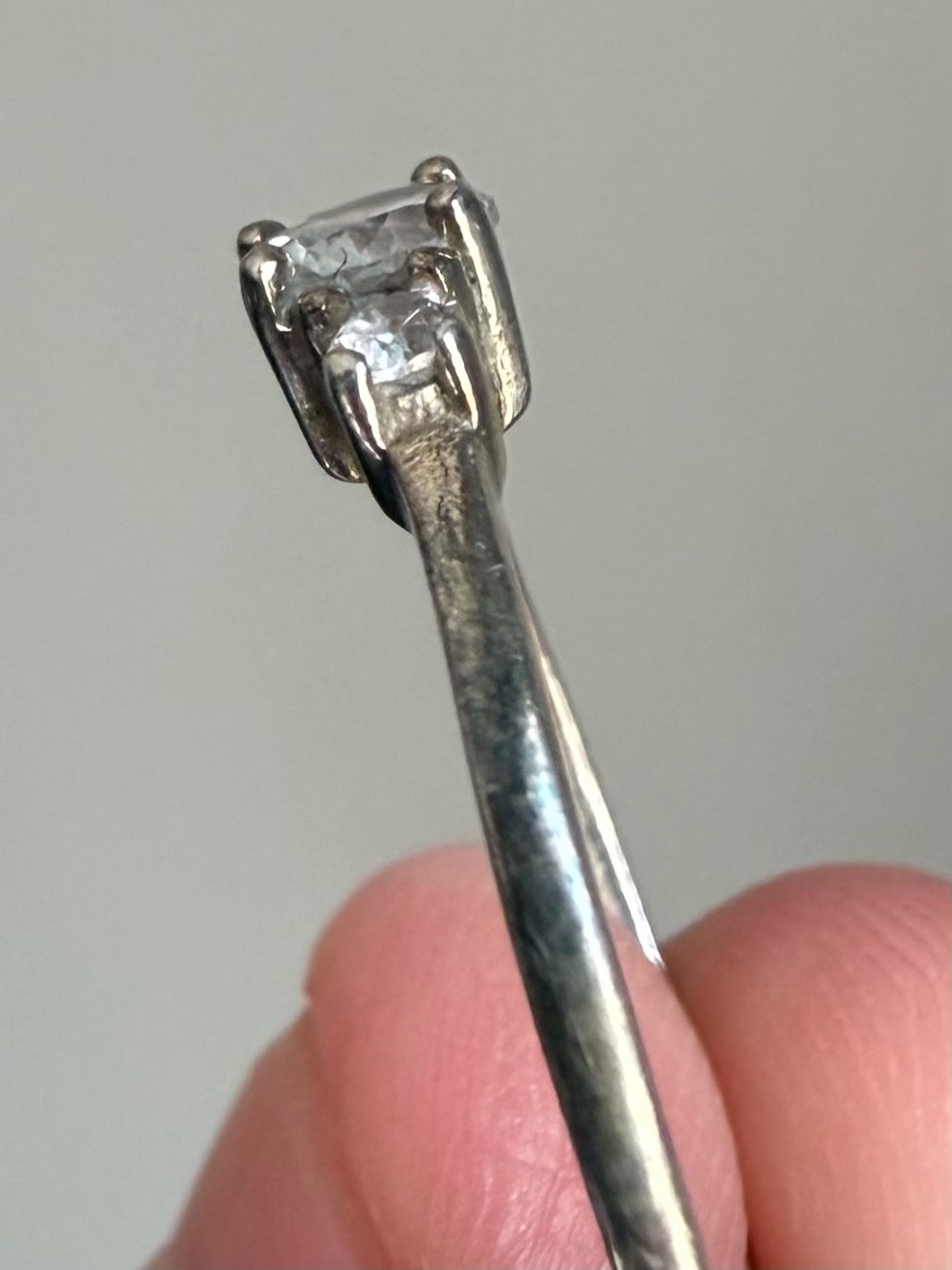 Sterling Silver ATI Cubic Zirconia CZ ring Size 7.25