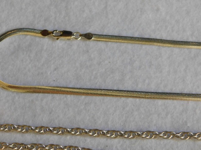 LOT OF 5 .925 STERLING SILVER NECKLACES ASSORTED MIX 17″- 34″ 96.9 GRAMS TW L1