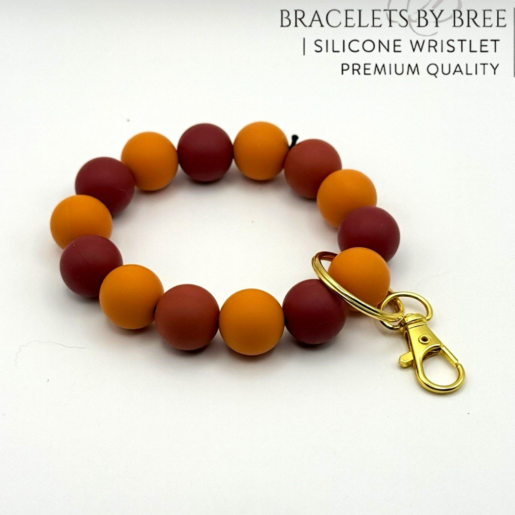 Bracelets by Bree Silicone Beaded Stretch Bracelet, Lobster Clasp, Multicolor