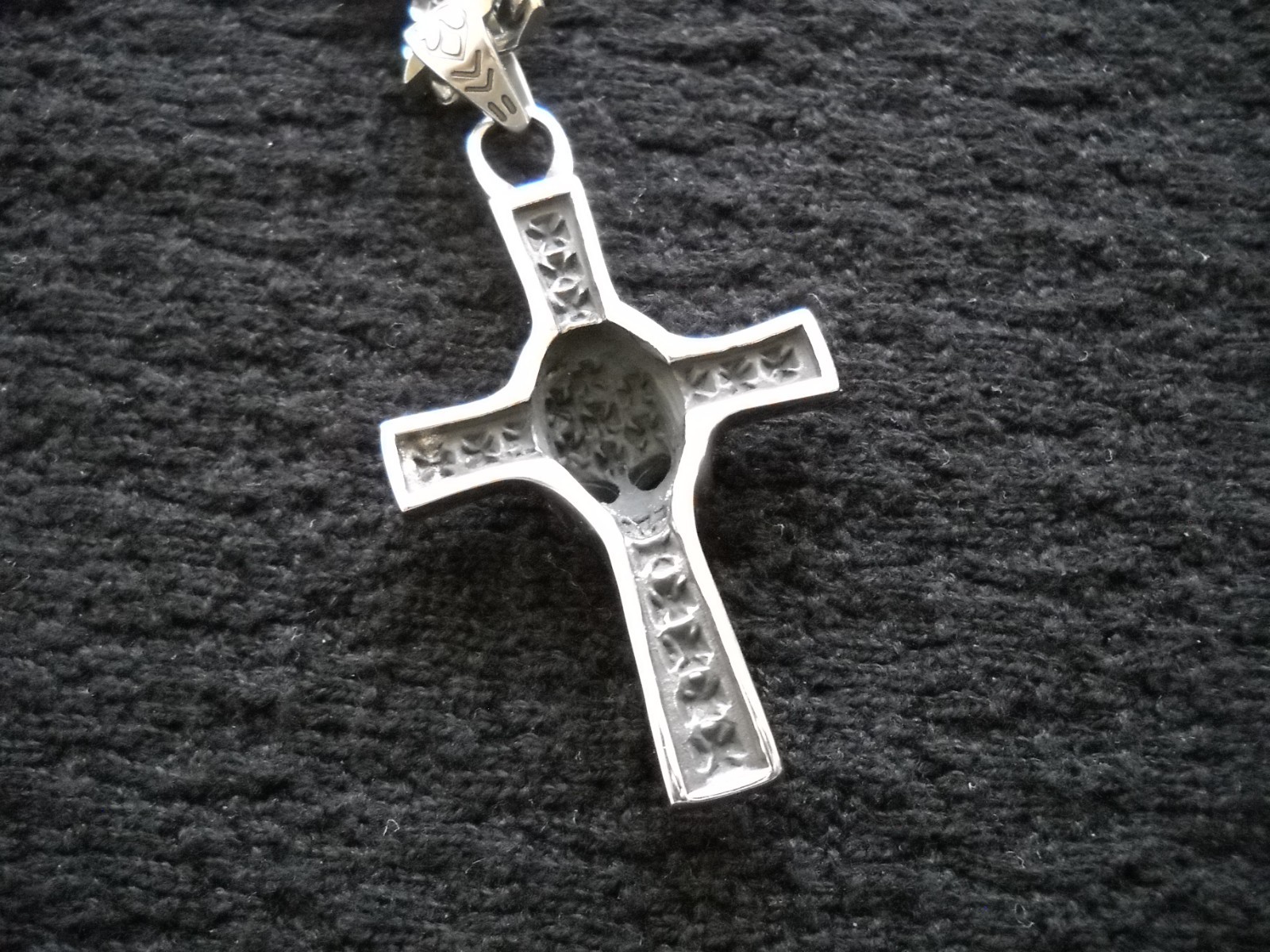 Stainless Steel Gothic Skull Cross Biker Pendant Necklace with 22″ Chain