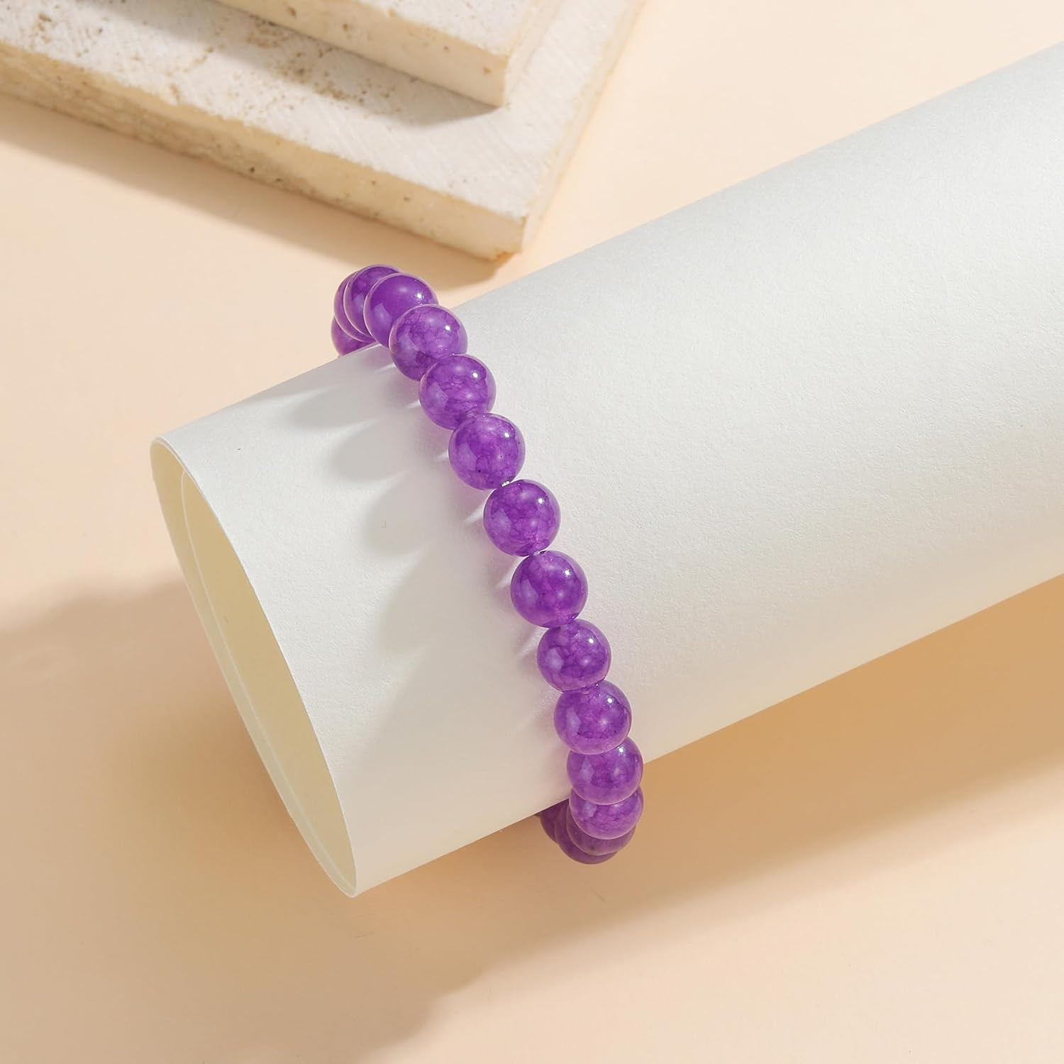 Womens Crystal Beaded Bracelets for Women Men Protective Energy Bracelet Natural