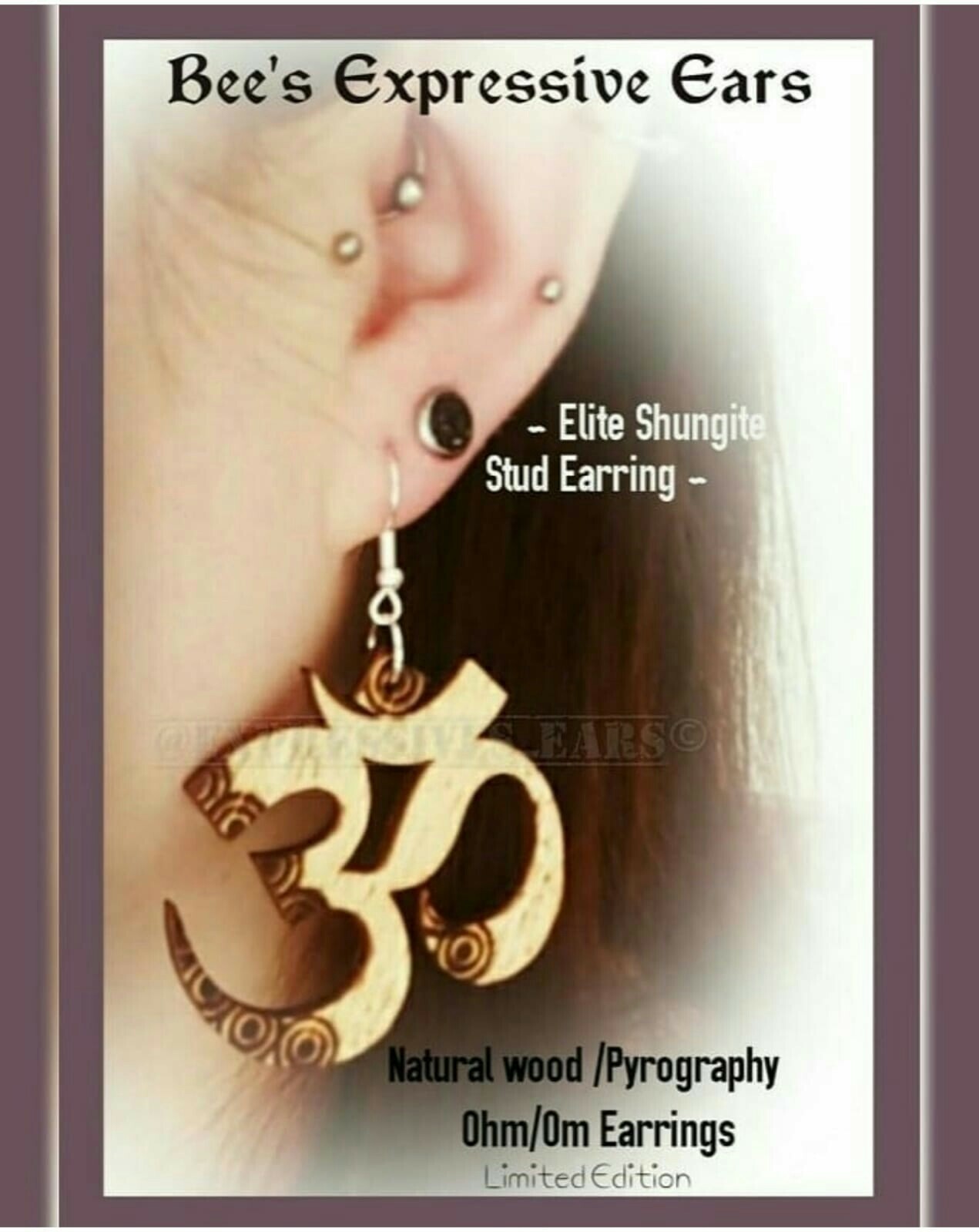 TIGERS EYE 💫 1″ inch Cute Dangle Earrings ~Goldtone – By EXPRESSIVE EARS