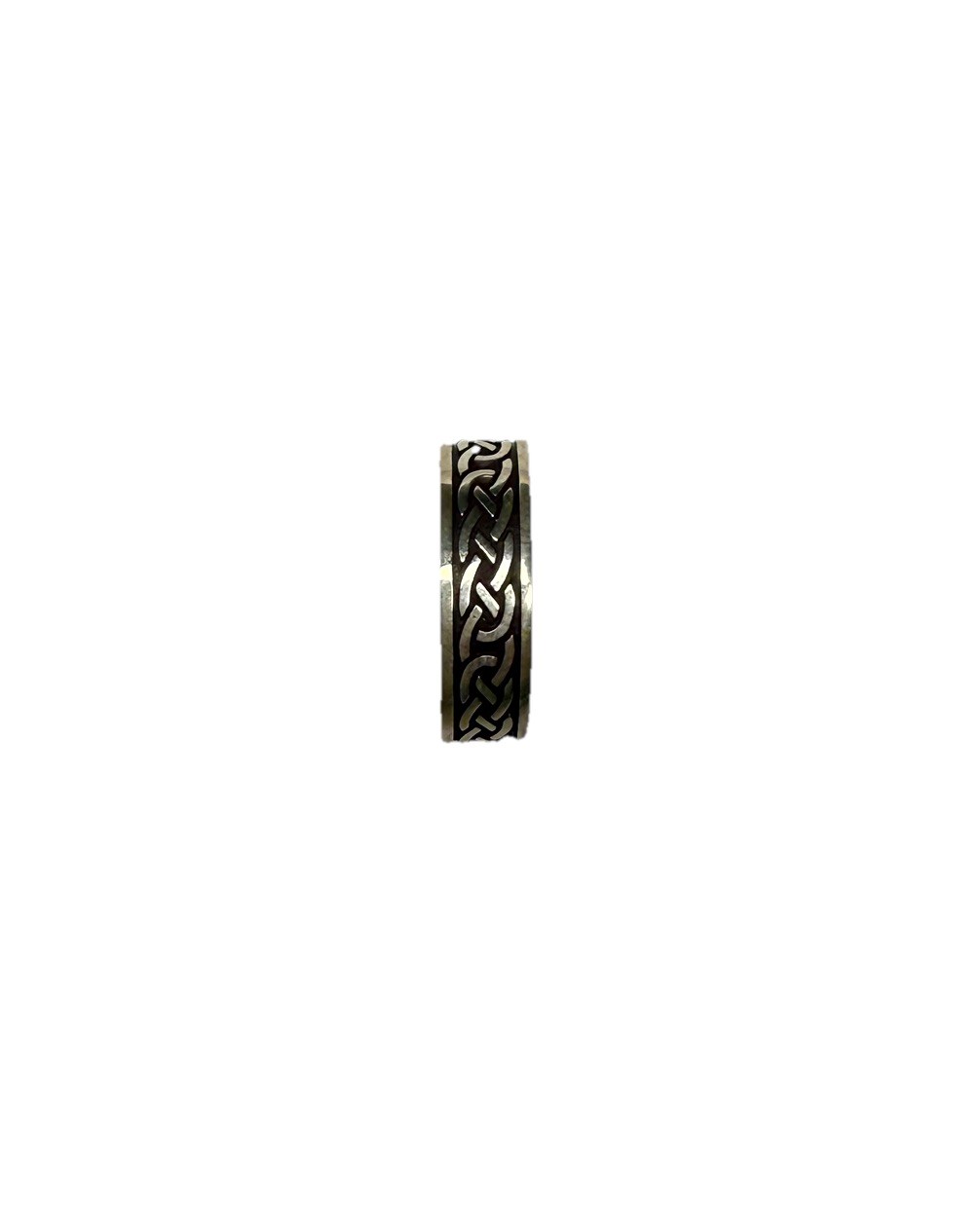 Arnua Celtic Knot Wedding Ring, Size 12.5, 7mm, Silver, New, Includes Box