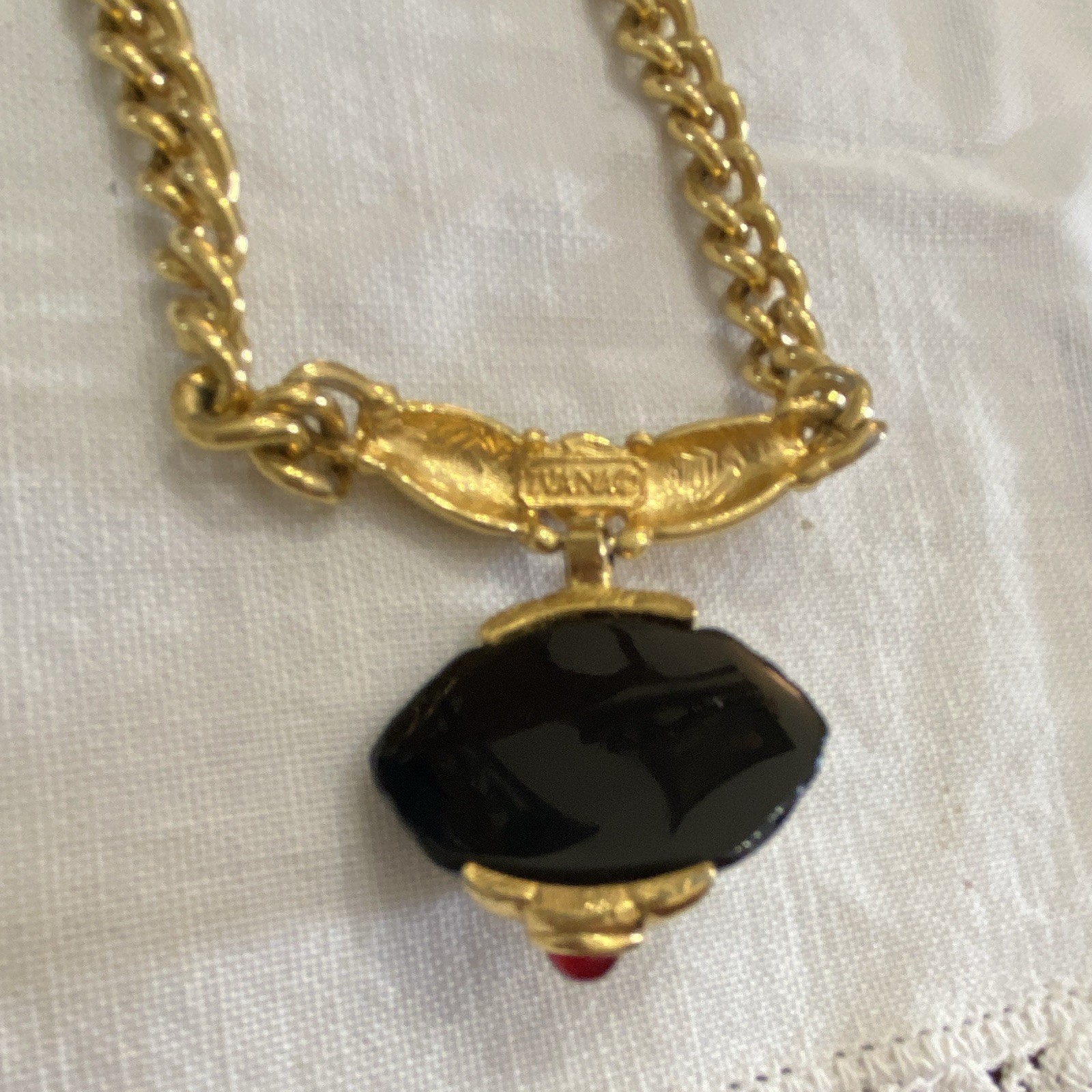 Authentic vintage 1990s Ivana Trump “Moghul Style” pendant necklace
