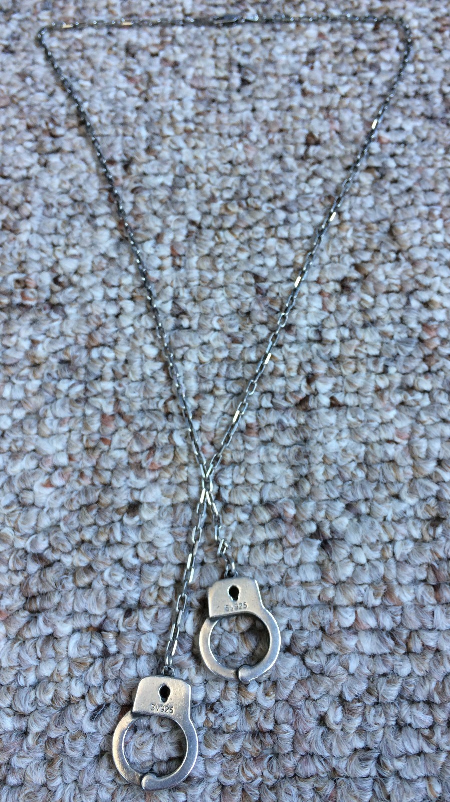 Hysteric Glamour Sterling Silver Handcuffs Necklace