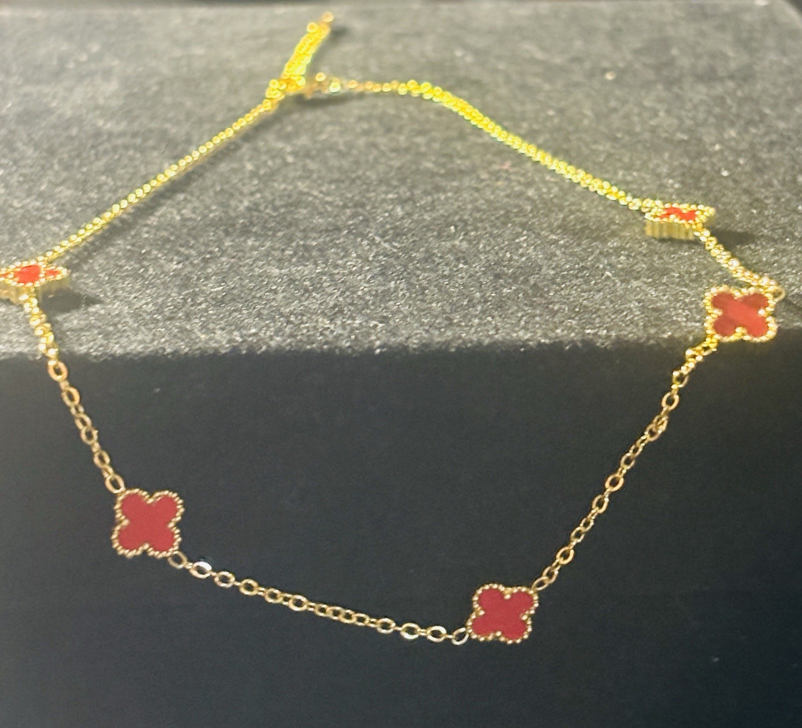 18” GF Gold tone Small Flower Necklace