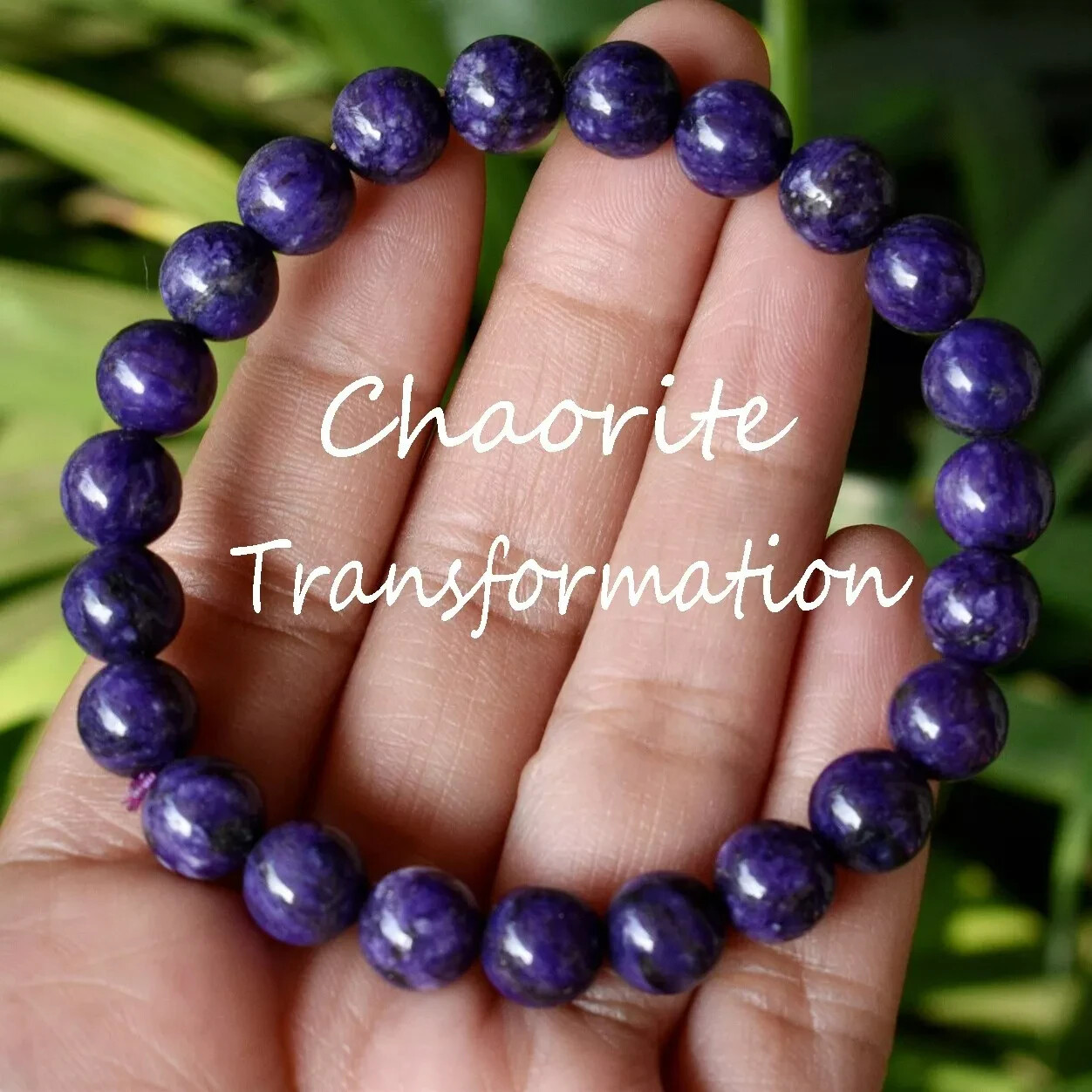 Natural Charoite Purple Stone Beads Healing Stretch Bracelet Handmade Gemstone