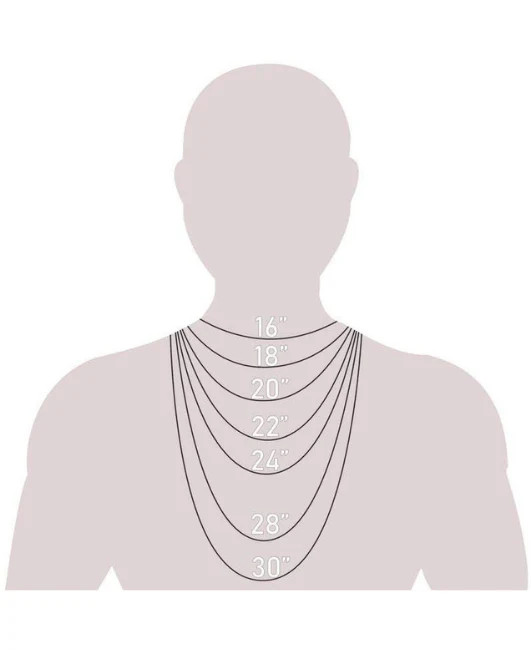14K Solid White Gold Franco Chain Necklace 0.9mm-1.8mm Italian Box Chain