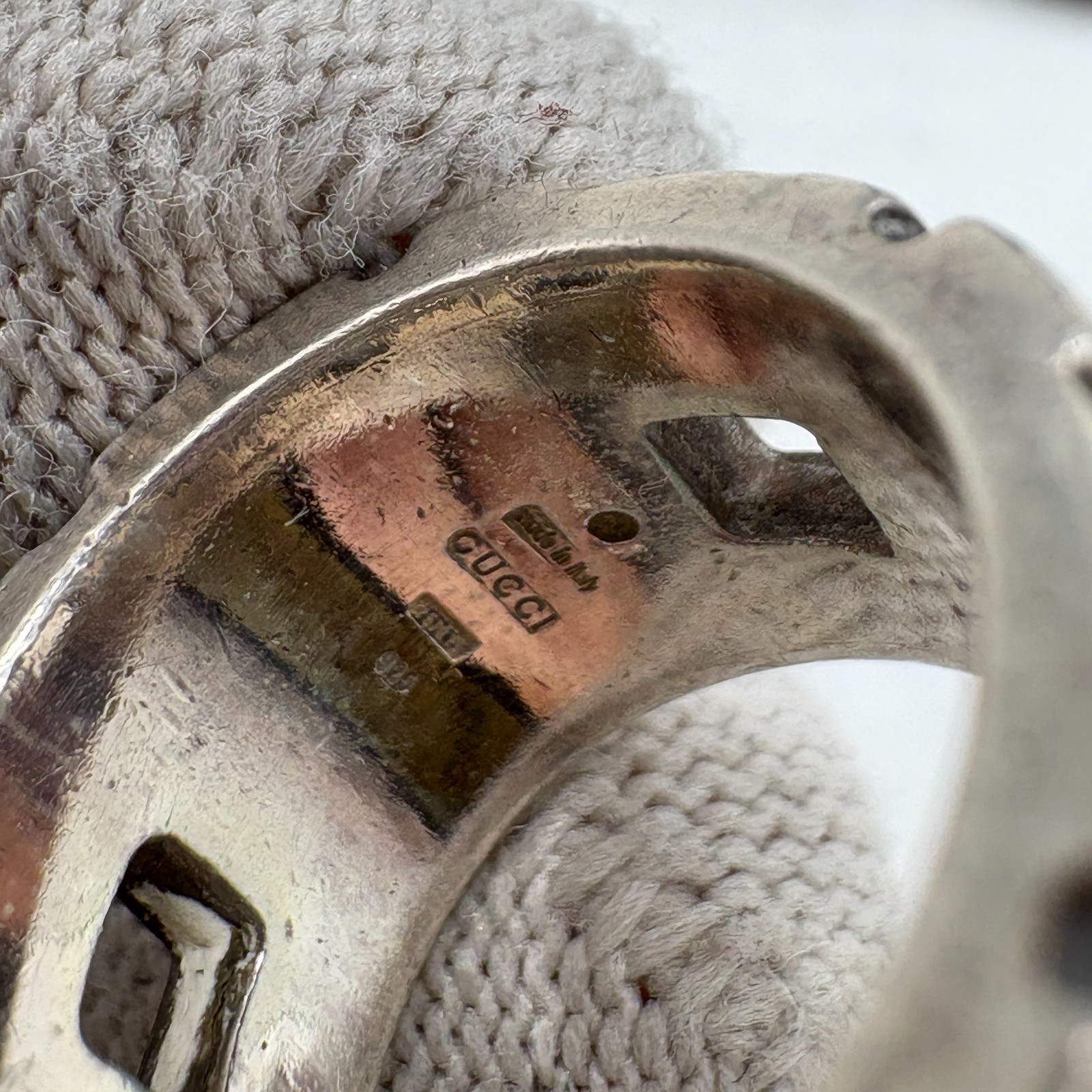 GUCCI Modern Ring, Silver, Sizes 11-14, No. 191