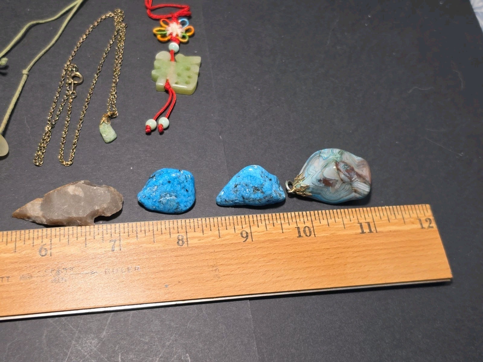 Assorted Group Stones Necklaces Arrowhead