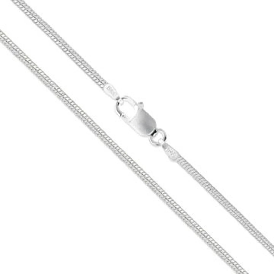 925 Sterling Silver Round Snake Chain Bracelet Anklet – 030 Gauge – 1.3 MM