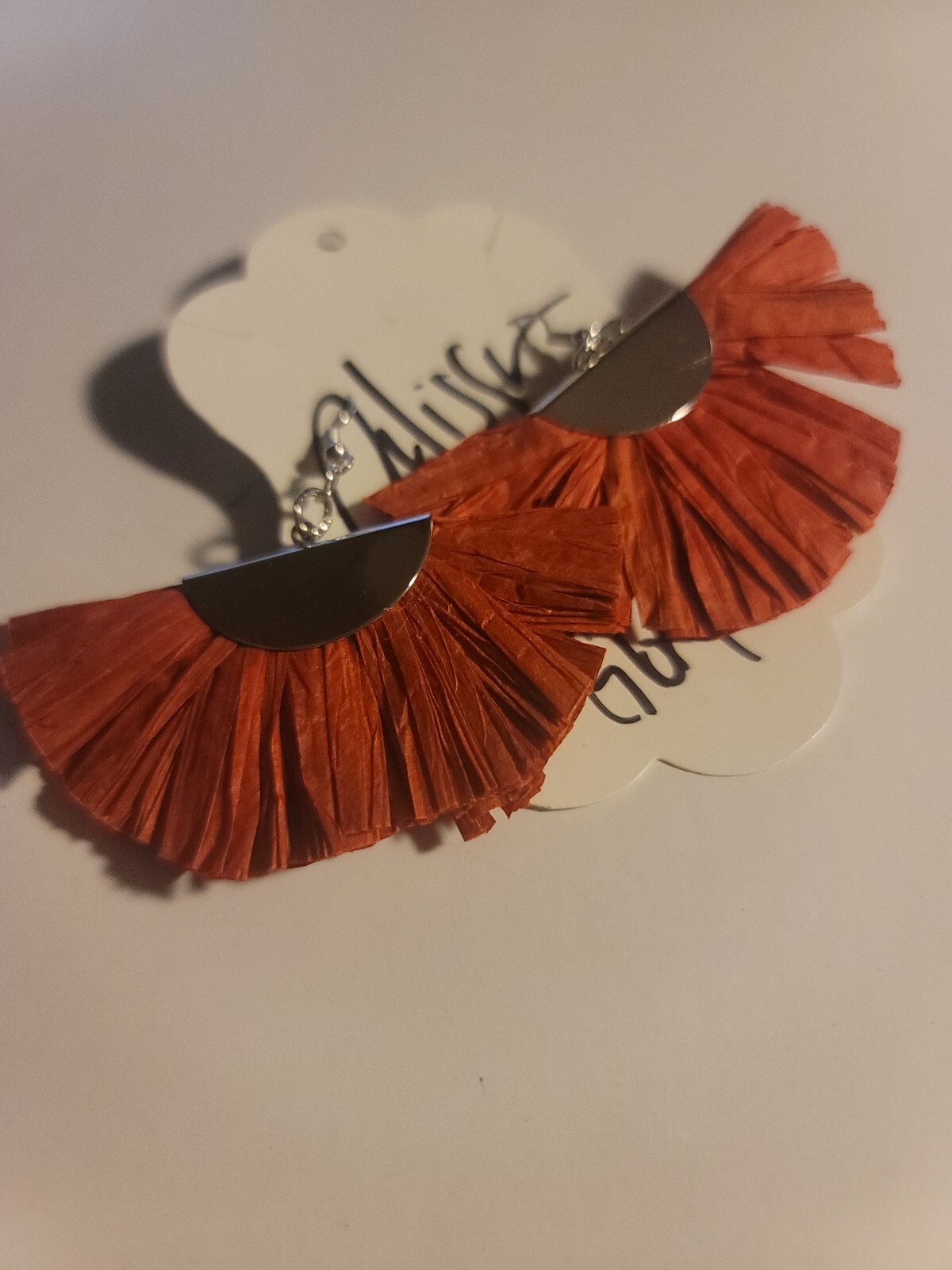 Lightweight earrings dangle earrings Red