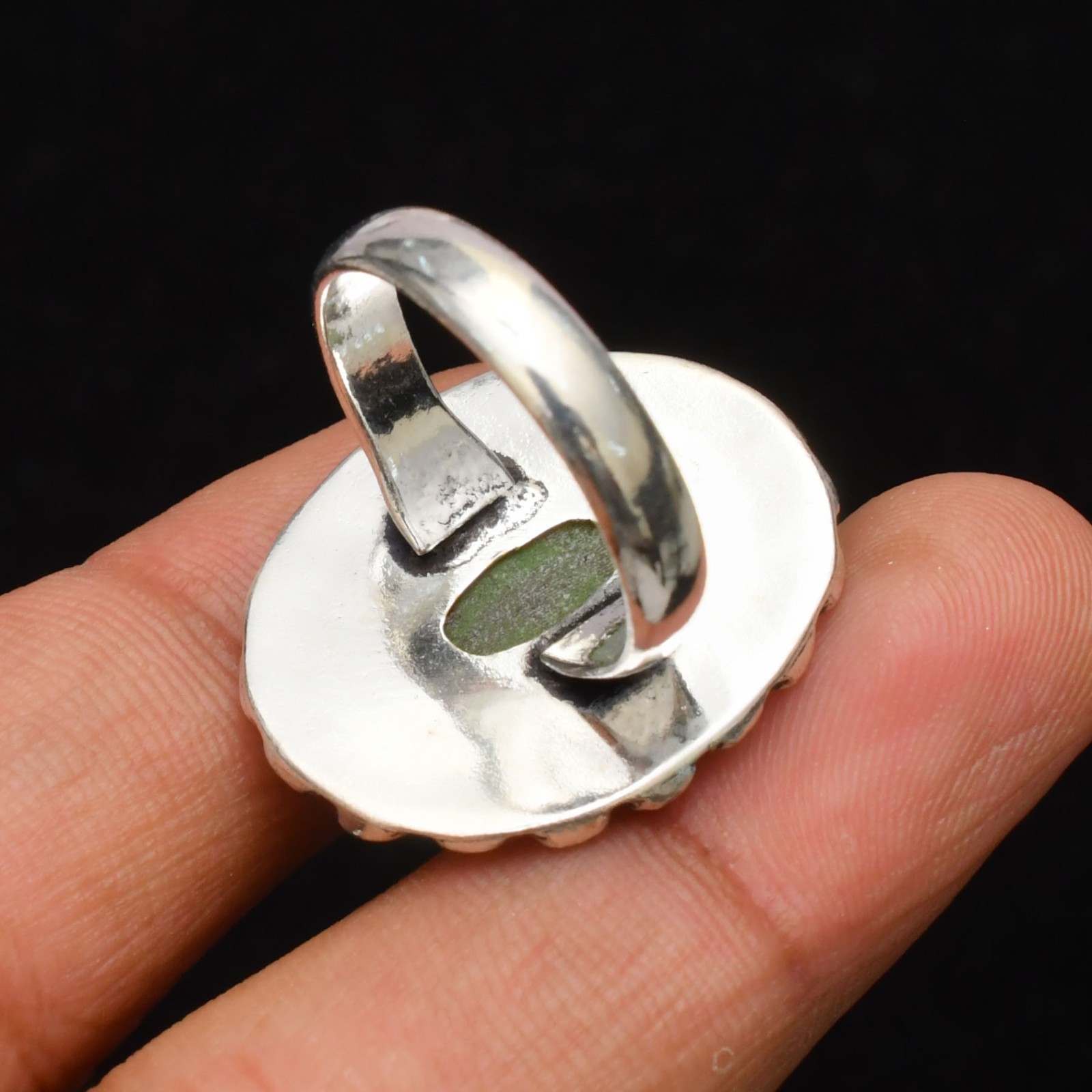 Yellow Onyx Gemstone Handmade 925 Sterling Silver Jewelry Ring Size 7