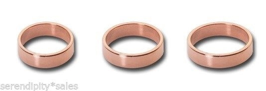 SOLID COPPER FINGER RINGS SMOOTH BAND Sizes 6 7 8 9 10 11 Made in USA 100%