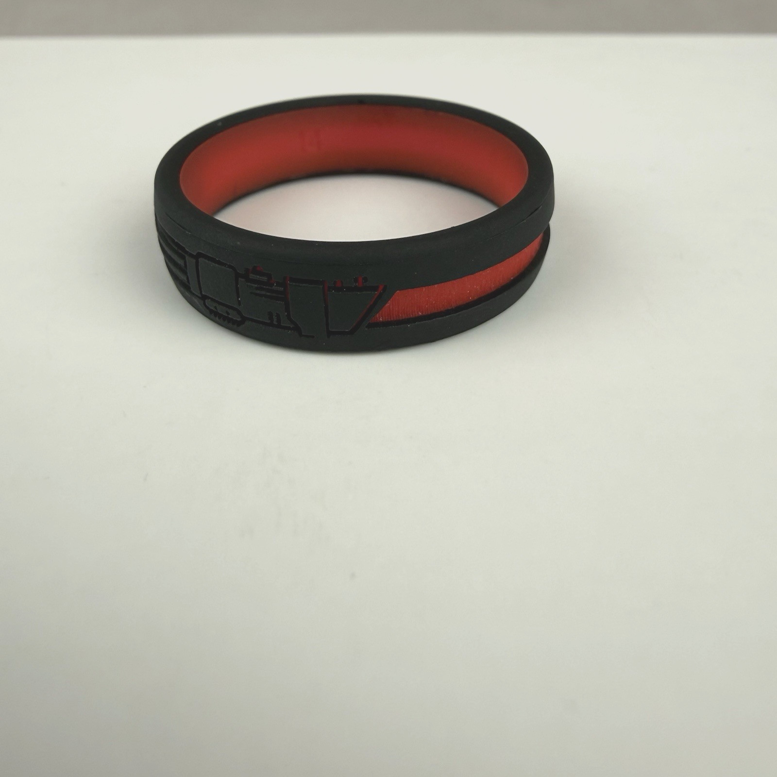 Enso Rings Star Wars Darth Vader Lightsaber Classic Silicone Ring Sz 14 Black