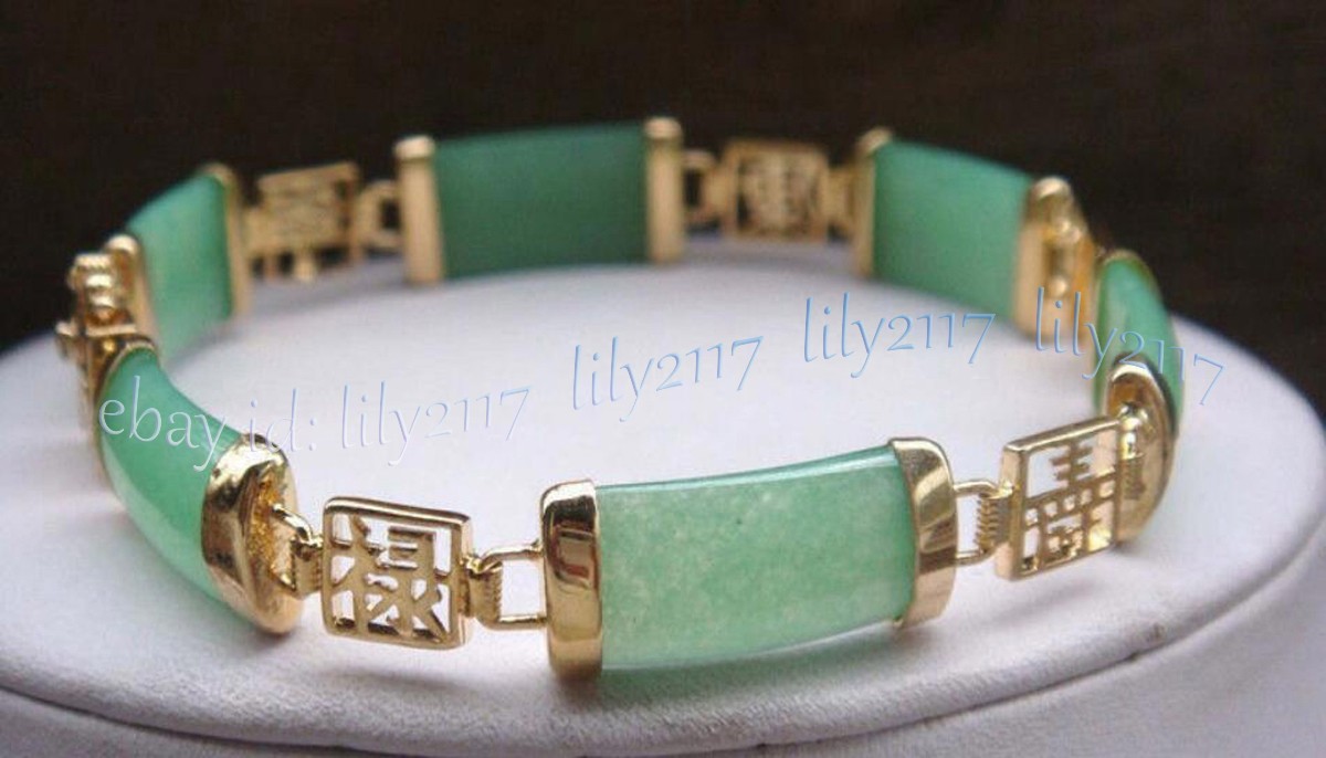 Stunning Natural Jade Bracelet Fortune Women Lucky Bangle Gemstone Jewelry Gifts