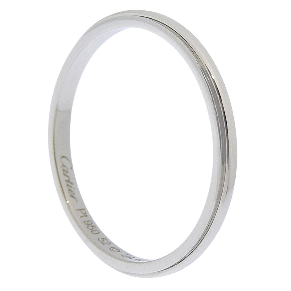 CARTIER D’Amour Wedding Ring Ring Pt950Platinum #6.2(US Size) 2.1g Women