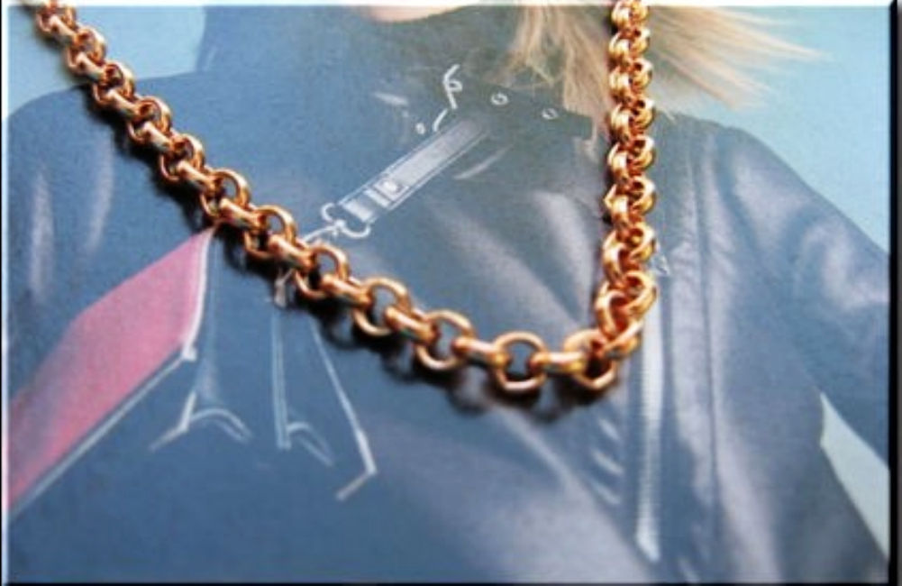 Solid Copper Chain CN676G – 1/8 of an inch wide. Available in 18 to 30 inches.