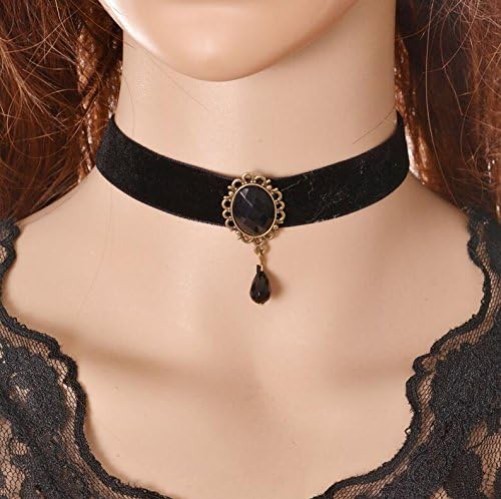 10 Pieces Lace Choker Necklace for Women Girls, Black Classic Velvet Stretch …