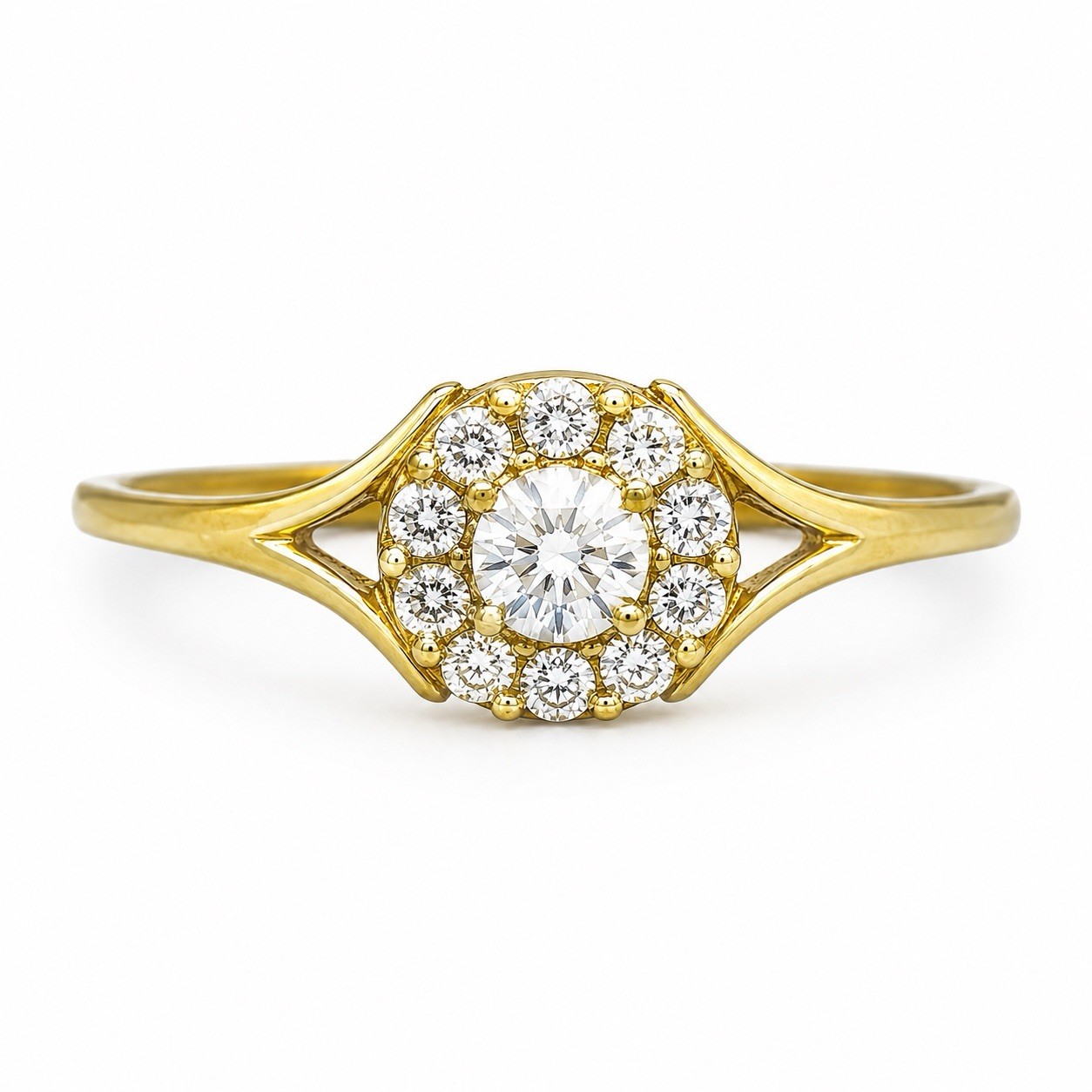 10Kt yellow Gold Ring size 7 weight- 1.7gm #71991