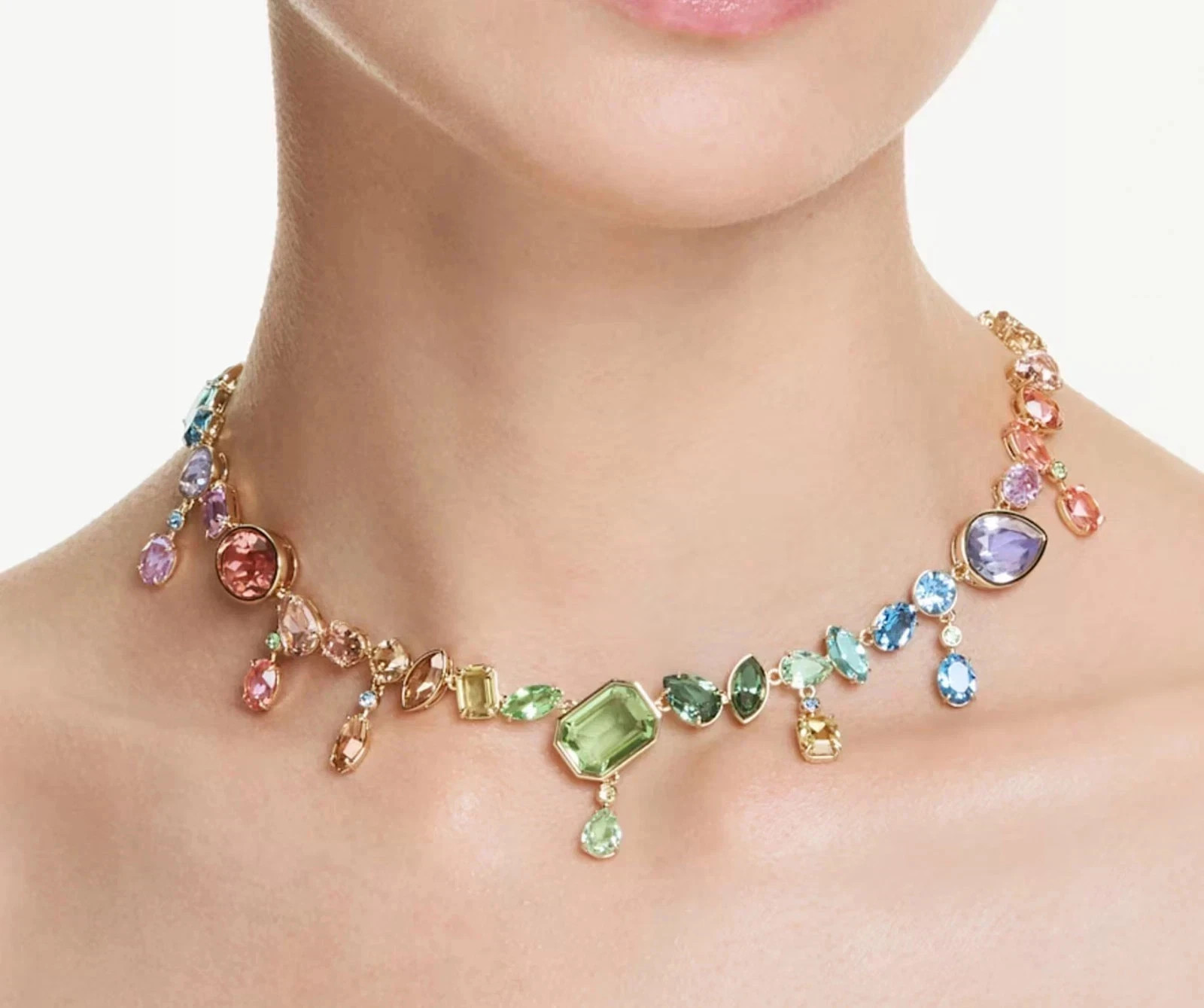 NEW SWAROVSKI Multicolor Gemstones Gema Necklace 5737443