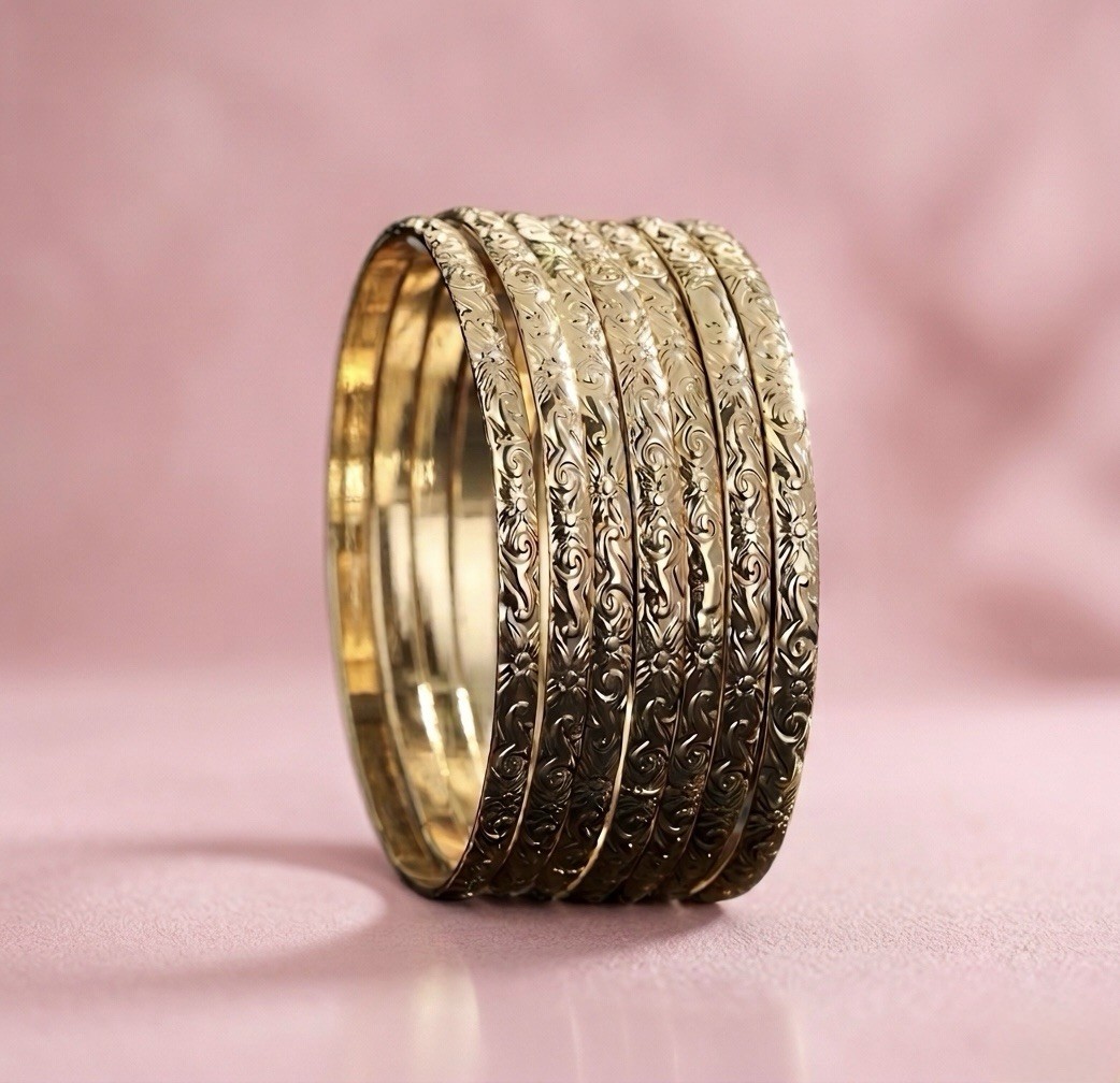 Gold Plated Bangles